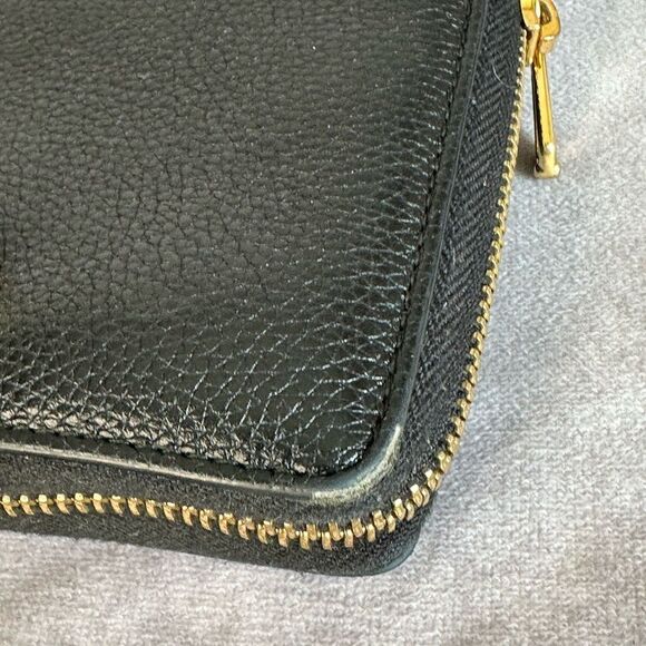 Gucci Leather Zumi Black Zippy Wallet - Picture 7 of 13
